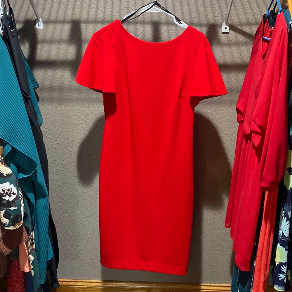 Calvin Klein Red Dress Size 6
